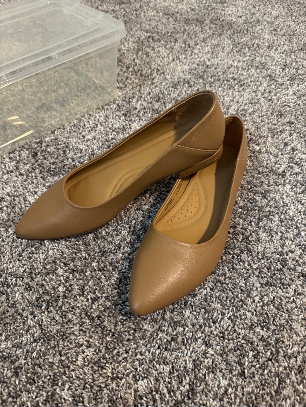 Women’s Pointed Toe Flat - Tan/Nude